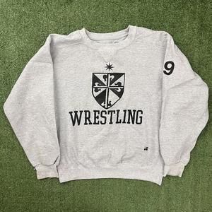 1990s Russel Athletic Grey Wrestling crewneck